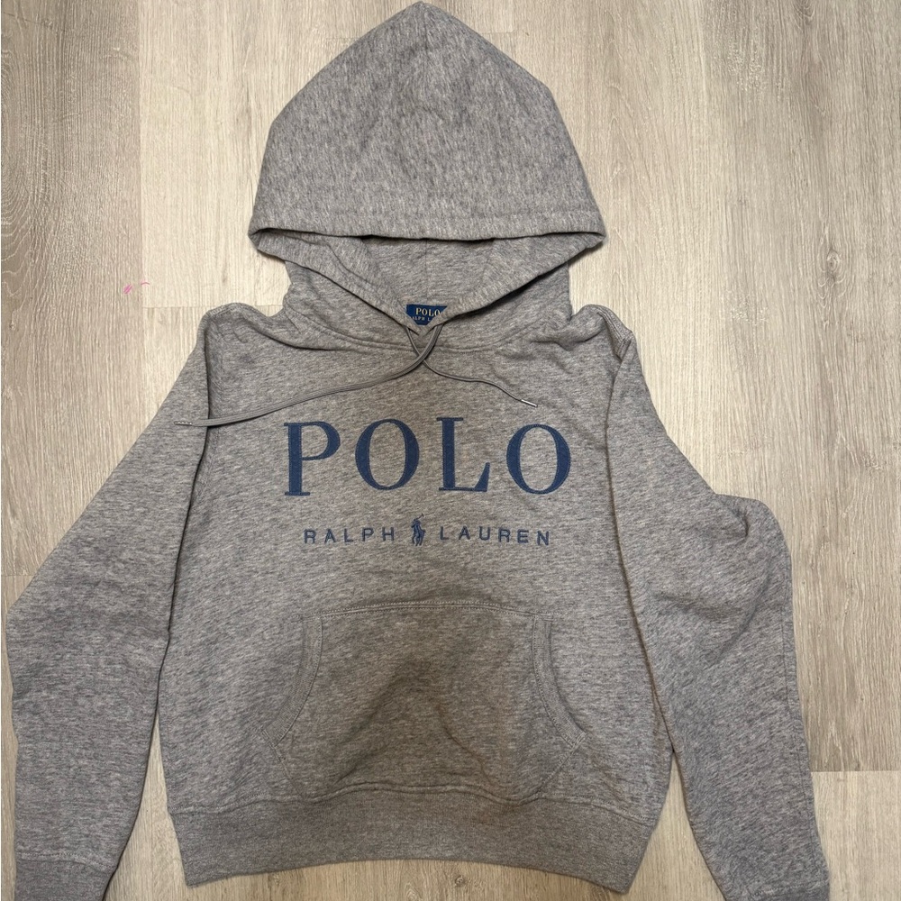Polo Ralph Lauren Gray Logo Hoodie – Size M